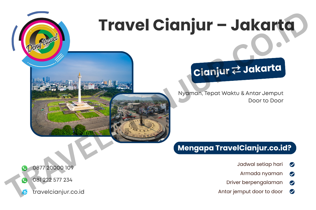 Travel Cianjur ⇄ Jakarta ( Dalam Kota )